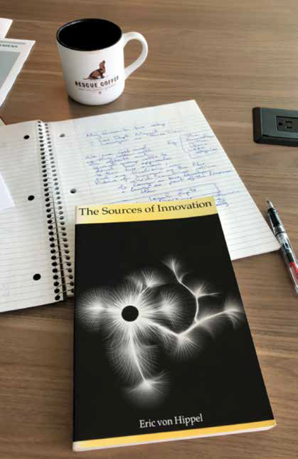 the book "Sources of Innovation" by Eric von Hippel