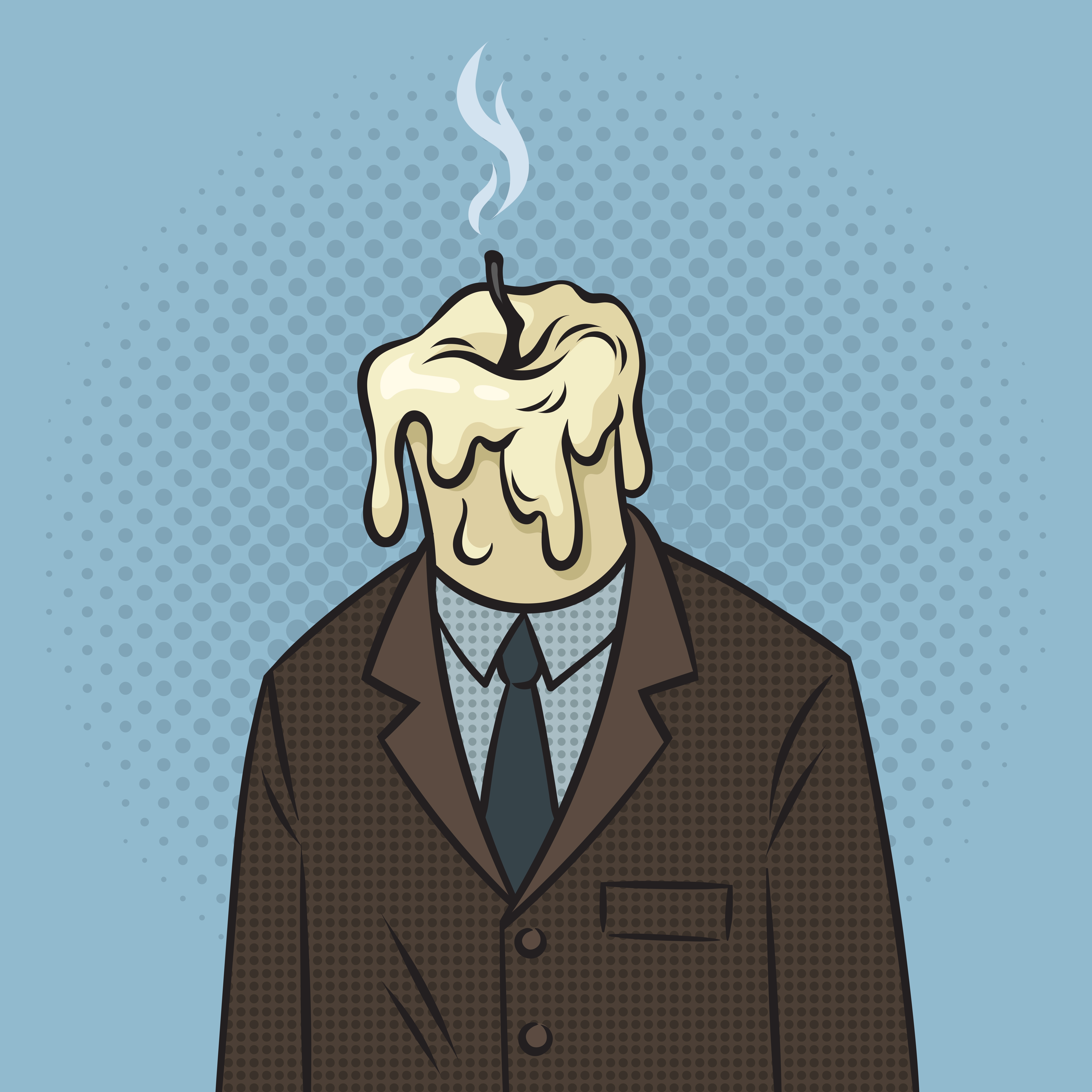 Man is burnt candle burnout.