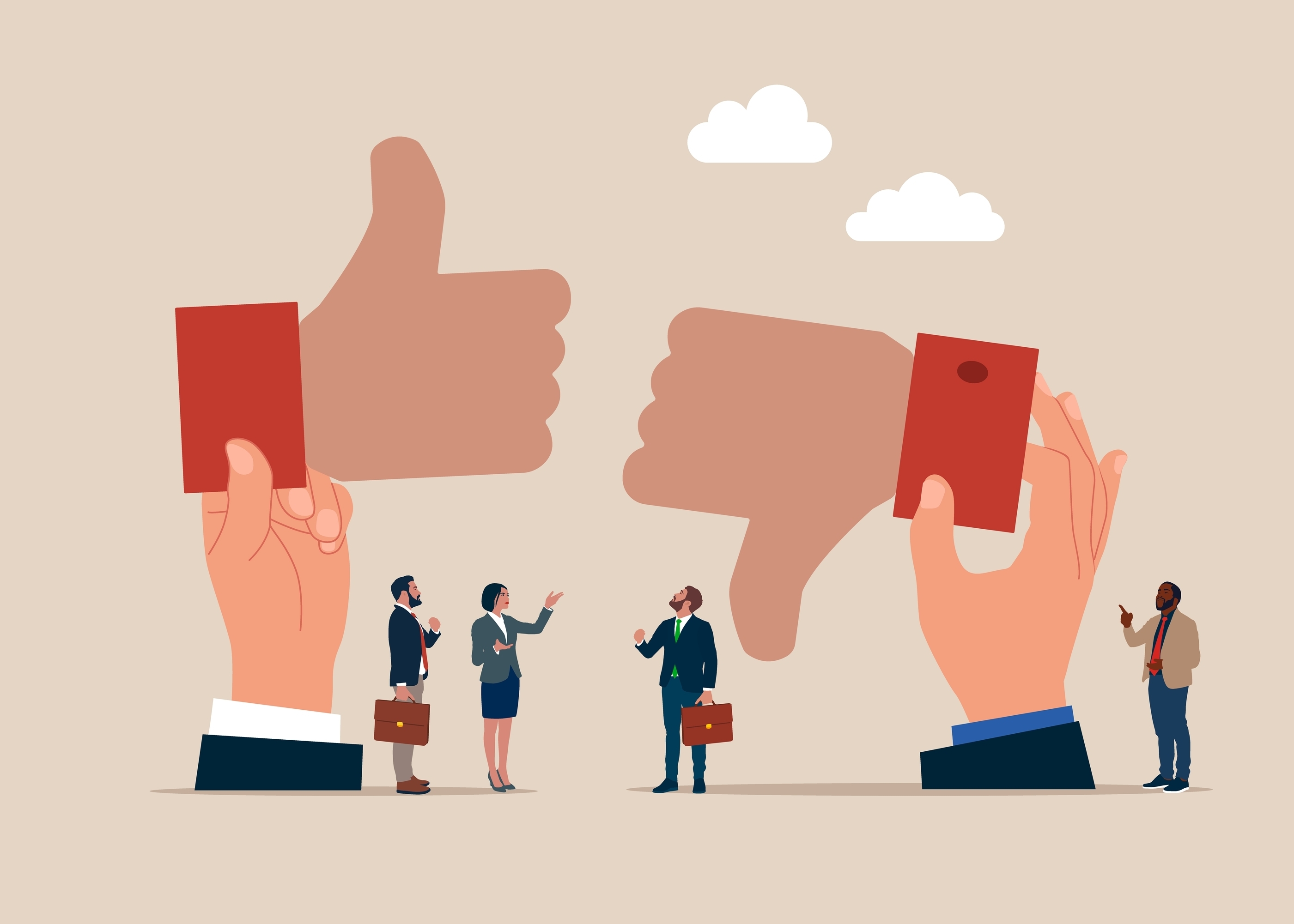 Conflict and argument between colleagues, controversy or difference opinion.