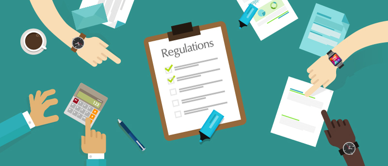 Regulations paperwork.