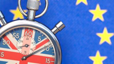 a stopwatch with the flag of the united kingdom