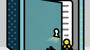 a safe enclosing a document is being opened with a key