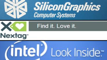 logos of SiliconGraphics, Intel, and Nextag
