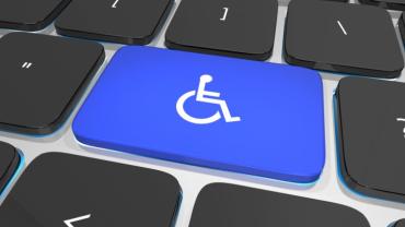 International Symbol of Access on a keyboard