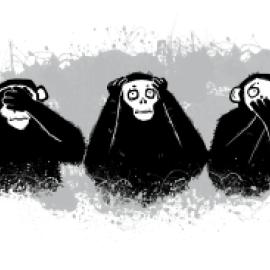 monkey classic image: see no evil, hear no evil, speak no evil