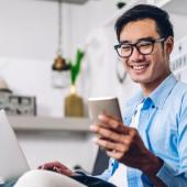 Man working from home