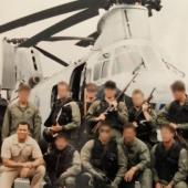 Timothy Phillips with fellow Navy SEALs.