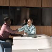 Businessmen shaking hands