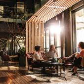 Workers in modern workplace