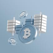 Bitcoin cryptocurrency illustration