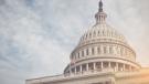view of the dome of the US capitol building